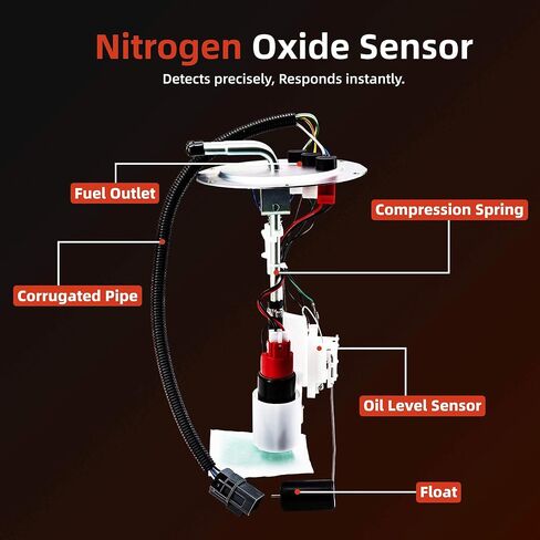 Fuel Pump Module Assembly Compatible with Nissan D21 2.4L 1992–1997, Nissan Pickup 2.4L 1995–1997, Nissan Tsuru 1.6L 1997–2007 – Replaces 17040-8B000, 17040-3B000 – 6-Pin Connector in Kuwait
