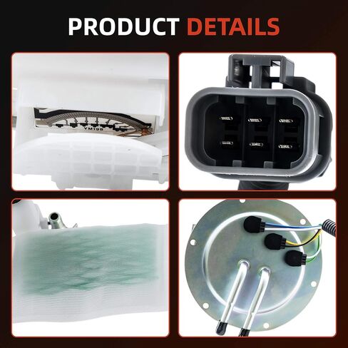 Fuel Pump Module Assembly Compatible with Nissan D21 2.4L 1992–1997, Nissan Pickup 2.4L 1995–1997, Nissan Tsuru 1.6L 1997–2007 – Replaces 17040-8B000, 17040-3B000 – 6-Pin Connector in Kuwait