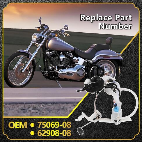 Fuel Pump Assembly Fits Harley Davidson 2008-2020 Touring Series(Exclude Road King), 2009-2024 Trike Series(Exclude Freewheeler), Replace NO.75069-08, 62908-08 in Saudi Arabia