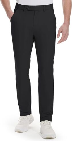 Men's Golf Pants Stretch Dress Pants 30"/32"/34" Comfy Lightweight Casual Trousers Quick Dry Travel Pants with Pockets in Saudi Arabia