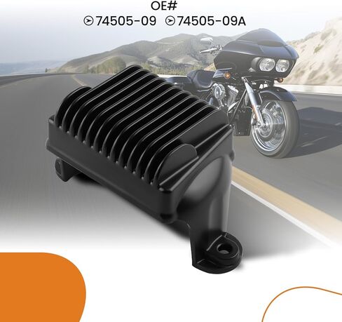 منظم الجهد الكهربائي maxpeedingrods 74505-09A من أجل Harley Davidson Electra Glide، Road King، Road Glide، Street Glide، Road King Police، Electra Glide Ultra، 7450509 7450509A in Kuwait