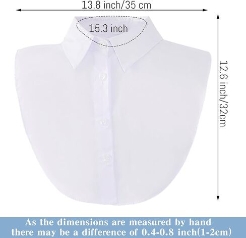 4 Pcs Fake Collar Detachable Dickey Collar Faux False Collar Blouse Half Shirt Collars Tops for Women Daily Graduation in Saudi Arabia