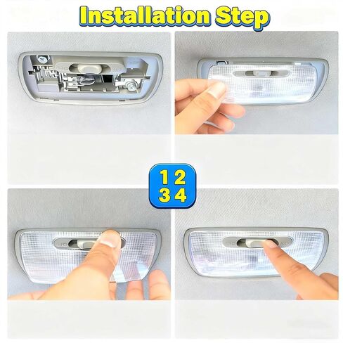 34251S5A003 Interior Dome Light Lens Cover Rear Left Roof Map Reading Light Cover Lens for Honda Civic 2001-2021, Pack of 2 in Saudi Arabia