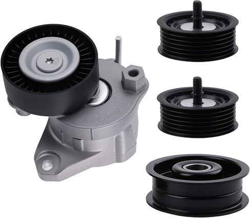 maXpeedingrods Drive Belt Tensioner with Idler Pulleys for Mercedes-Benz C300 C350 CL550 CLK350 E350 E550 G550 GL450 GL550 GLK350 ML350 R350 SLK280 SLK300 2007-2011 2722021419 272202000 2722000270 in Saudi Arabia