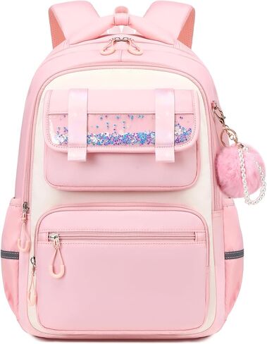 حقيبة ظهر للبنات، حقيبة مدرسية للأطفال الابتدائية، حقيبة ظهر للفتيات في سن المراهقة للطلاب المتوسطين، حقيبة كتب كاواي للأعمار من 6 إلى 12 عامًا ستارفال أرجواني in Kuwait