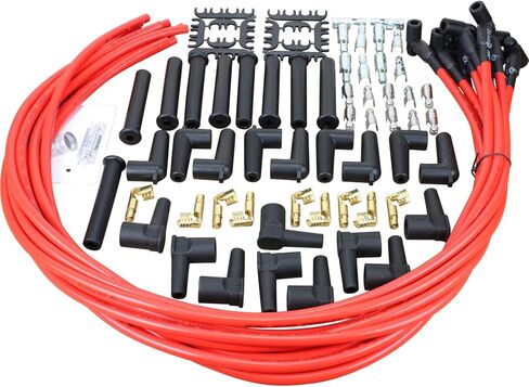 AIP Electronics Dragon Fire Race Series High Performance Cut to Length 10mm Ignition Spark Plug Wire Set for All HEI and Stock Points Distributor SBC BBC Ford Chevy GM Oldsmobile OEM Fit PWUNIV-DF in Saudi Arabia