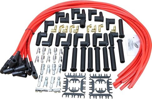 AIP Electronics Dragon Fire Race Series High Performance Cut to Length 10mm Ignition Spark Plug Wire Set for All HEI and Stock Points Distributor SBC BBC Ford Chevy GM Oldsmobile OEM Fit PWUNIV-DF in Saudi Arabia