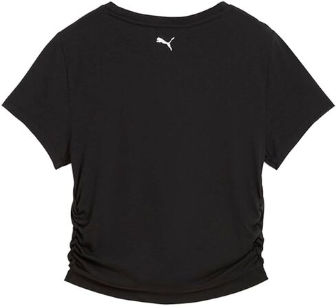 PUMA Womens Tropical Graphic Fashion Crew Neck Short Sleeve Casual Tops Casual - Black in Saudi Arabia
