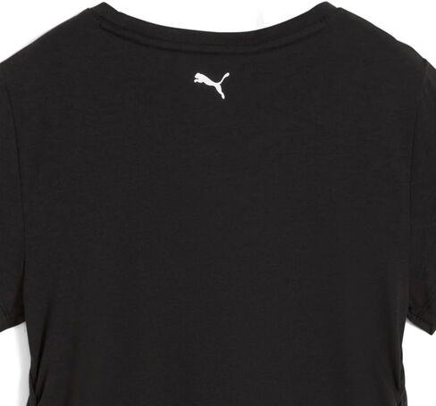 PUMA Womens Tropical Graphic Fashion Crew Neck Short Sleeve Casual Tops Casual - Black in Saudi Arabia