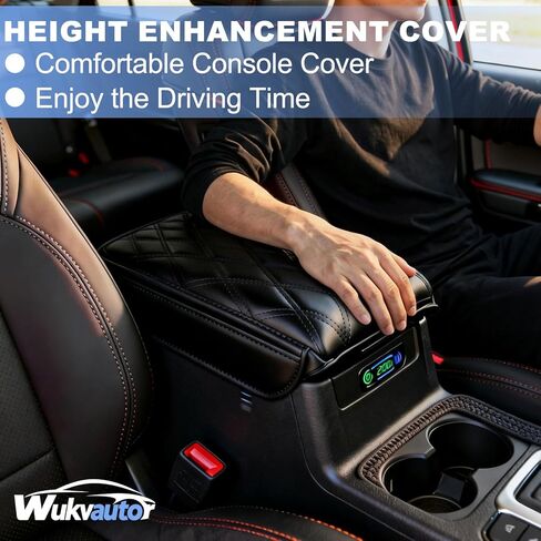غطاء وحدة التحكم المركزية لعام 2024-2026 Toyota Tacoma Center Console Cover 2025-2026 Toyota 4Runner غطاء مسند الذراع وسادة وسادة لملحقات Toyota Tacoma من جلد البولي يوريثان in Saudi Arabia