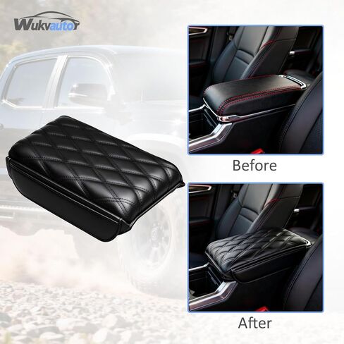 غطاء وحدة التحكم المركزية لعام 2024-2026 Toyota Tacoma Center Console Cover 2025-2026 Toyota 4Runner غطاء مسند الذراع وسادة وسادة لملحقات Toyota Tacoma من جلد البولي يوريثان in Saudi Arabia