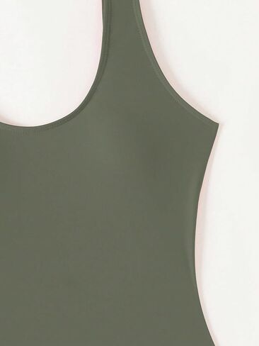 Women's Backless High Cut Sexy Monokini Swimsuit 2pcs Set, Perfect for Beach & Vacation in Saudi Arabia