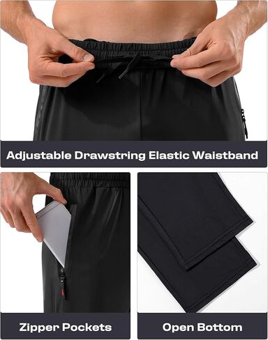 5 Pack Men's Sweatpants with Zipper Pockets Stretch Lightweight Athletic Track Activewear Pants for Men Joggers Running Workout Gym,S in Kuwait