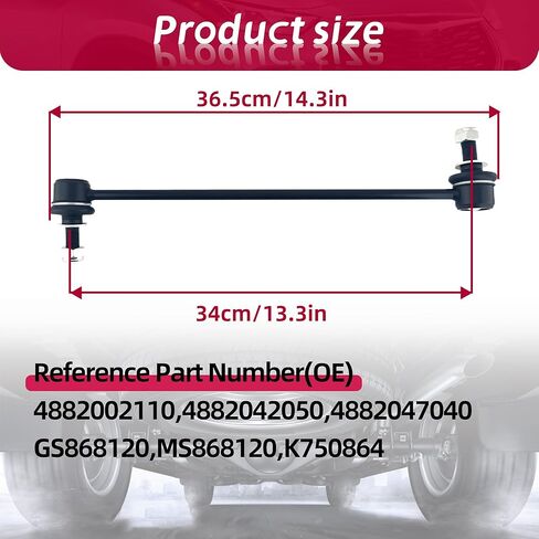 For Toyota Sway bar link Compatible with Corolla 2019-2024 Prius 2016-2024 C-HR 2018-2022 For Lexus UX200 UX250h 2018-2022 front stabilizer bar link#K750864 48820-47040 48820-02110 in Saudi Arabia