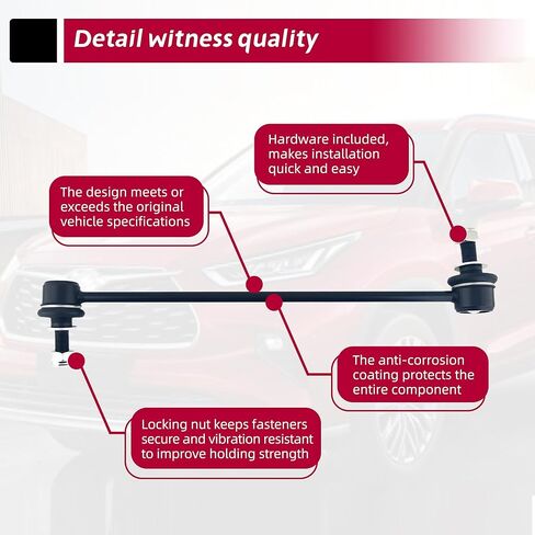 For Toyota Sway bar link Compatible with Corolla 2019-2024 Prius 2016-2024 C-HR 2018-2022 For Lexus UX200 UX250h 2018-2022 front stabilizer bar link#K750864 48820-47040 48820-02110 in Saudi Arabia
