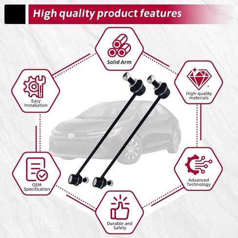 For Toyota Sway bar link Compatible with Corolla 2019-2024 Prius 2016-2024 C-HR 2018-2022 For Lexus UX200 UX250h 2018-2022 front stabilizer bar link#K750864 48820-47040 48820-02110 in Saudi Arabia