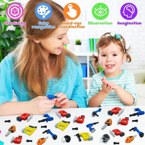 24 قطعة من ممحاة الأدوات للأطفال، ممحاة ألغاز تفكيك ثلاثية الأبعاد لمكتب الأطفال والحيوانات الأليفة وجوائز الفصل الدراسي ومكافآت الألعاب وهدايا الحفلات وبيت الدمى in Kuwait