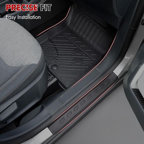 Mabett Floor Mats with Door Sill Protectors for Ford Maverick Hybrid Accessories 2026 2025 2024 2023 2022, All-Weather TPE Liner Mat Custom Fit Maverick Hybrid Model(NOT fit Gasoline) in Saudi Arabia