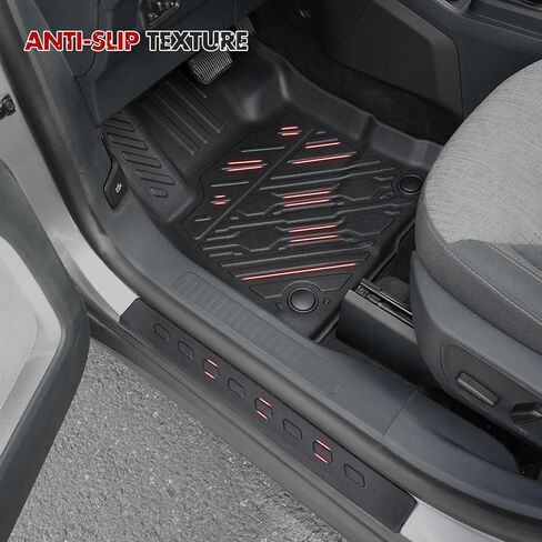 Mabett Floor Mats with Door Sill Protectors for Ford Maverick Hybrid Accessories 2026 2025 2024 2023 2022, All-Weather TPE Liner Mat Custom Fit Maverick Hybrid Model(NOT fit Gasoline) in Saudi Arabia