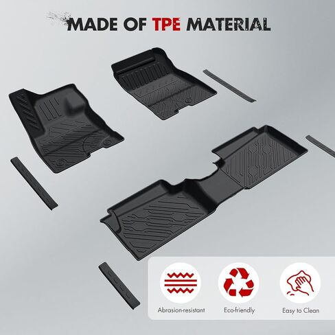 Mabett Floor Mats with Door Sill Protectors for Ford Maverick Hybrid Accessories 2026 2025 2024 2023 2022, All-Weather TPE Liner Mat Custom Fit Maverick Hybrid Model(NOT fit Gasoline) in Saudi Arabia