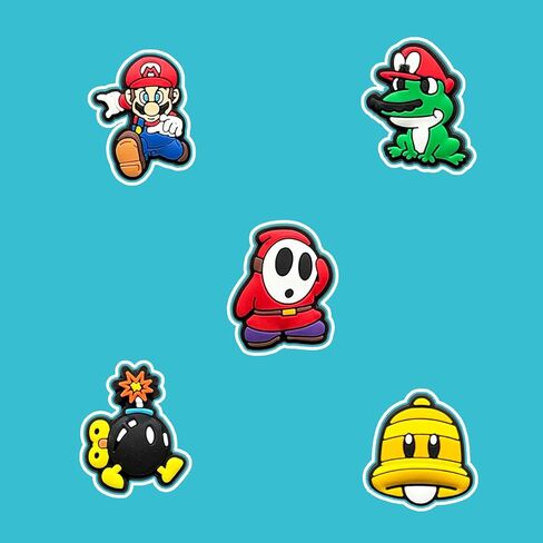 Cute Shoe Charms for Croc, Cartoon Shoe Decoration for Shoes Bracelet Wristband Clog Sandals Birthday Party Favors in Saudi Arabia