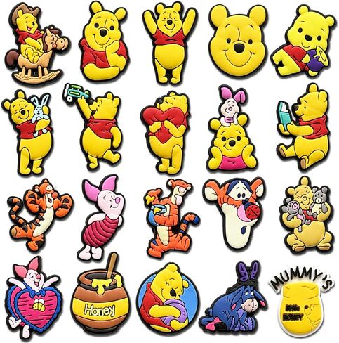 Cute Shoe Charms for Croc, Cartoon Shoe Decoration for Shoes Bracelet Wristband Clog Sandals Birthday Party Favors in Saudi Arabia