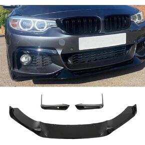 5PCS Front Bumper Lip Fog Light Trim Eyebrow for BMW F32 F33 F36 4 Series M Sport 2014-2020 MAD Style Add on Spoiler (Glossy Black) in Saudi Arabia