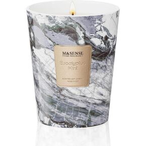 شمعة M&SENSE كبيرة جدًا من خشب العود المعطرة برائحة مكثفة، 3 فتائل شمعة معطرة للغاية مقاس XL، 35 أونصة 150 ساعة، هدية شموع للنساء والرجال in Kuwait