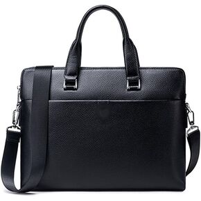 Men's Handbag Cowhide Fashion Casual Computer Business Briefcase Male in Saudi Arabia