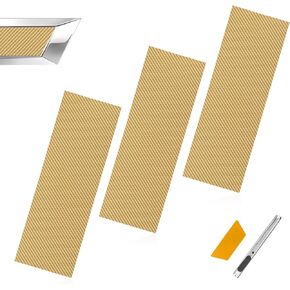 3pcs Chevy Bowtie Emblem Logo Stickers Cut DIY Decals, 11.8" x 4" Universal Logo Overlay Carbon Fiber Gold in Kuwait