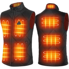 Heated Vest for Men Lightweight Quilted Heating Jacket Smart Electric Heated Vest for Winter Outdoor Warming in Kuwait