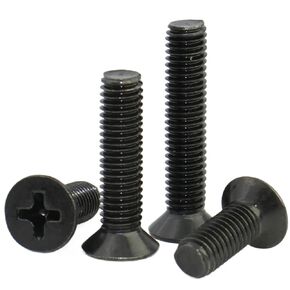 50-5pcs M3 M4 M5 M6 M8 Black 304 Stainless Steel Cross Phillips Flat Countersunk Head Bolt Screw Length:3mm-60mm(20mm,M5 (10pcs)) in Saudi Arabia