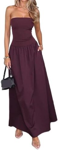 HENGEN A Sexy Backless Dress with A Cinched Waist, Women's 2025 Spring and Summer Temperament Long Skirt in Saudi Arabia