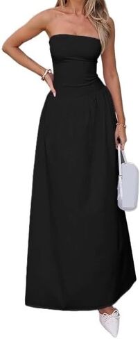 HENGEN A Sexy Backless Dress with A Cinched Waist, Women's 2025 Spring and Summer Temperament Long Skirt in Saudi Arabia