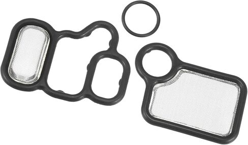 VTEC Solenoid Gasket Spool Valve Filter Screen Fit for Honda CRV with O-Ring - Pack of 3 Black Durable Material in Saudi Arabia