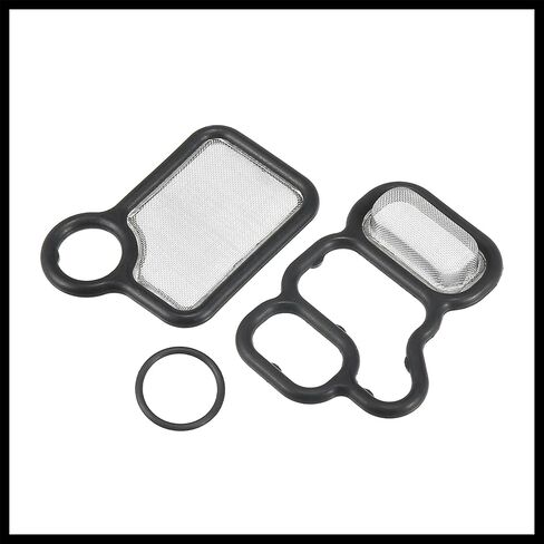 VTEC Solenoid Gasket Spool Valve Filter Screen Fit for Honda CRV with O-Ring - Pack of 3 Black Durable Material in Saudi Arabia