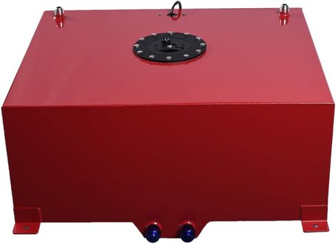 20 Gallon Fuel Cell Aluminum Fuel Tank 80L Universal Racing Street Drift Strip Fuel Gas Tank with Level Sensor - Red in Kuwait