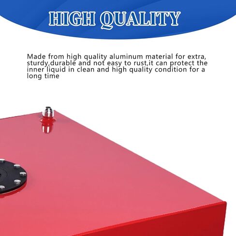 20 Gallon Fuel Cell Aluminum Fuel Tank 80L Universal Racing Street Drift Strip Fuel Gas Tank with Level Sensor - Red in Kuwait