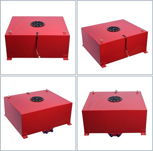 20 Gallon Fuel Cell Aluminum Fuel Tank 80L Universal Racing Street Drift Strip Fuel Gas Tank with Level Sensor - Red in Kuwait