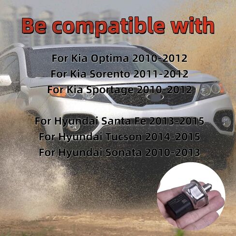 Fuel Pressure Sensor Compatible with Kia Optima Sorento Sportage 2011-2012, Compatible with Hyundai Santa Fe Tucson Sonata 2010-2015 55PP41-01 35340-2G710 in Saudi Arabia