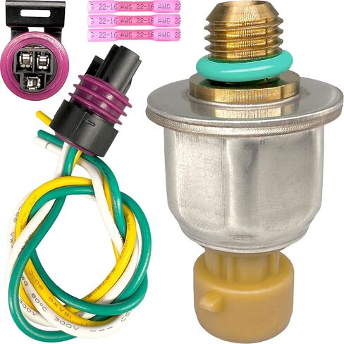 1845428C92 مستشعر ضغط حقن الوقود مع حزام الأسلاك متوافق مع Ford E-350 E-450 F-250 350 450 550 & International CF500 600 RXT DuraStar #يستبدل 1845428C92 12102748 in Kuwait