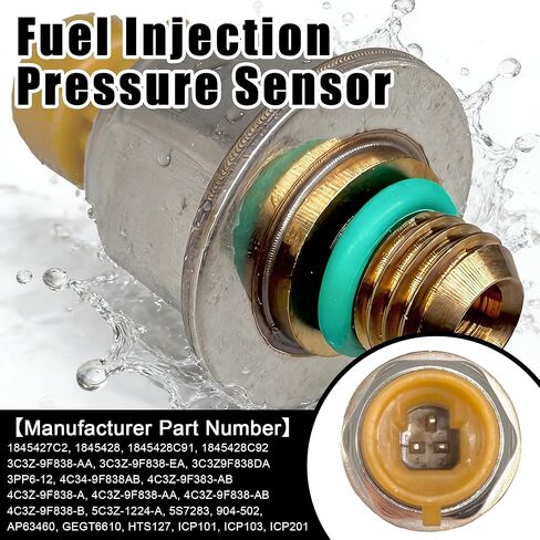 1845428C92 مستشعر ضغط حقن الوقود مع حزام الأسلاك متوافق مع Ford E-350 E-450 F-250 350 450 550 & International CF500 600 RXT DuraStar #يستبدل 1845428C92 12102748 in Kuwait