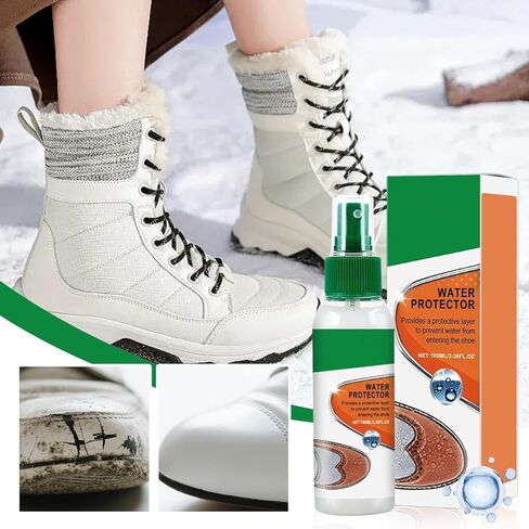 Waterproof Spray Shoes, 100ml Dust Protection, 1.54x5.75 Inch Strong Build Gear, Stylish Sneaker Cleaner Tool with Compact Design, Portable Helper for Winter Summer Rain Snow Walking Cycling Hiking in Saudi Arabia