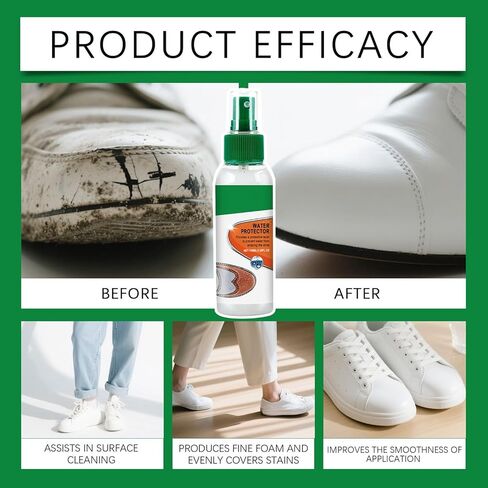 Waterproof Spray Shoes, 100ml Dust Protection, 1.54x5.75 Inch Strong Build Gear, Stylish Sneaker Cleaner Tool with Compact Design, Portable Helper for Winter Summer Rain Snow Walking Cycling Hiking in Saudi Arabia
