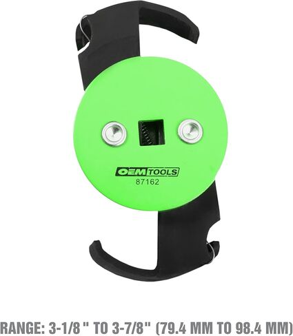 OEMTOOLS 87162 Wide Range Filter Wrench, Oil Filter Wrench Adjustable, Fits Filters Between 3-1/8 and 3-7/8 Inches in Diameter, Black and Green in Kuwait