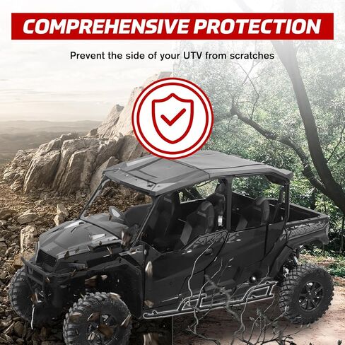 Nerf Bars Rock Sliders لـ Polaris General، مصد جانبي للأنابيب الفولاذية شديدة التحمل، خطوات جانبية لحماية الفرشاة لملحقات Polaris General XP 4 1000 2017-2026، استبدال #2881992 in Saudi Arabia