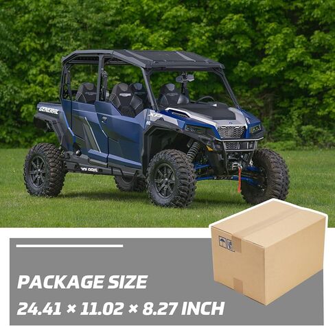 Nerf Bars Rock Sliders لـ Polaris General، مصد جانبي للأنابيب الفولاذية شديدة التحمل، خطوات جانبية لحماية الفرشاة لملحقات Polaris General XP 4 1000 2017-2026، استبدال #2881992 in Saudi Arabia