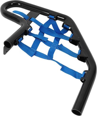شريط ATV Nerf متوافق مع 2001-2005 Yamaha Raptor 660 / 660R Side Step Nerf Bar مع شبكات حزام بلاستيكية من الألومنيوم الأزرق مطلية بمسحوق أسود in Saudi Arabia