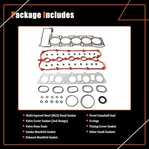 AUCERAMIC Cylinder Head Gasket Set Compatible with 2005-2014 Volkswagen Jetta Beetle Golf Passat Rabbit 2.5L in Saudi Arabia