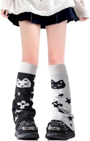 Kawaii Leg Warmers for Women,Cute Y2k Baggy Leg Warmers Wide Legged Pile Socks for Women Girls in Saudi Arabia